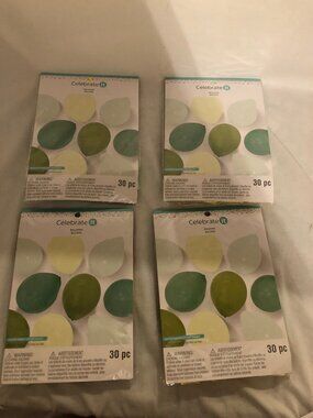 4 Packs of 12 Inch Balloons - 30 Balloons in Each Pack - NEW